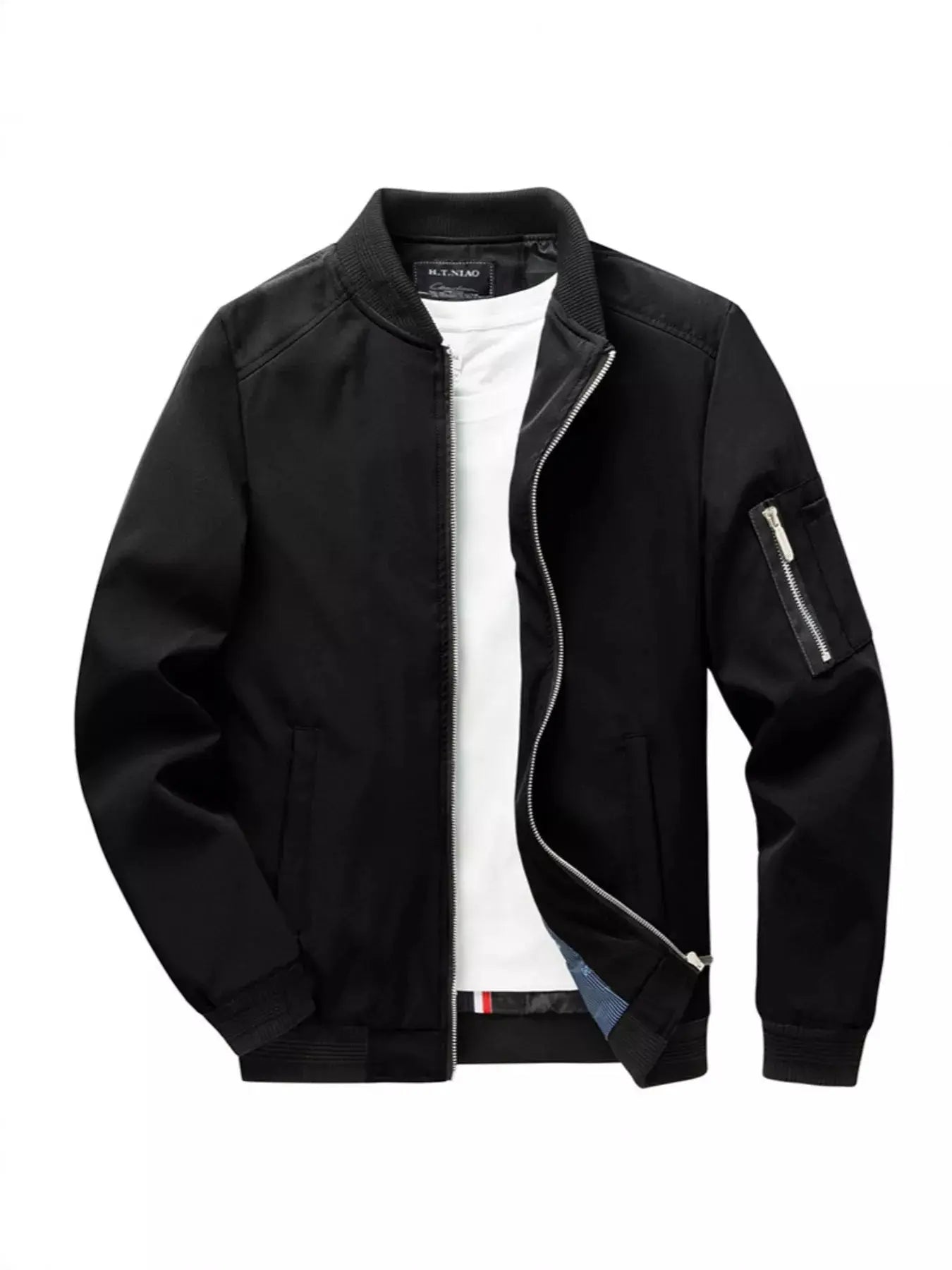 Men's Plus Size Casual Lightweight Bomber Jacket Simply Love