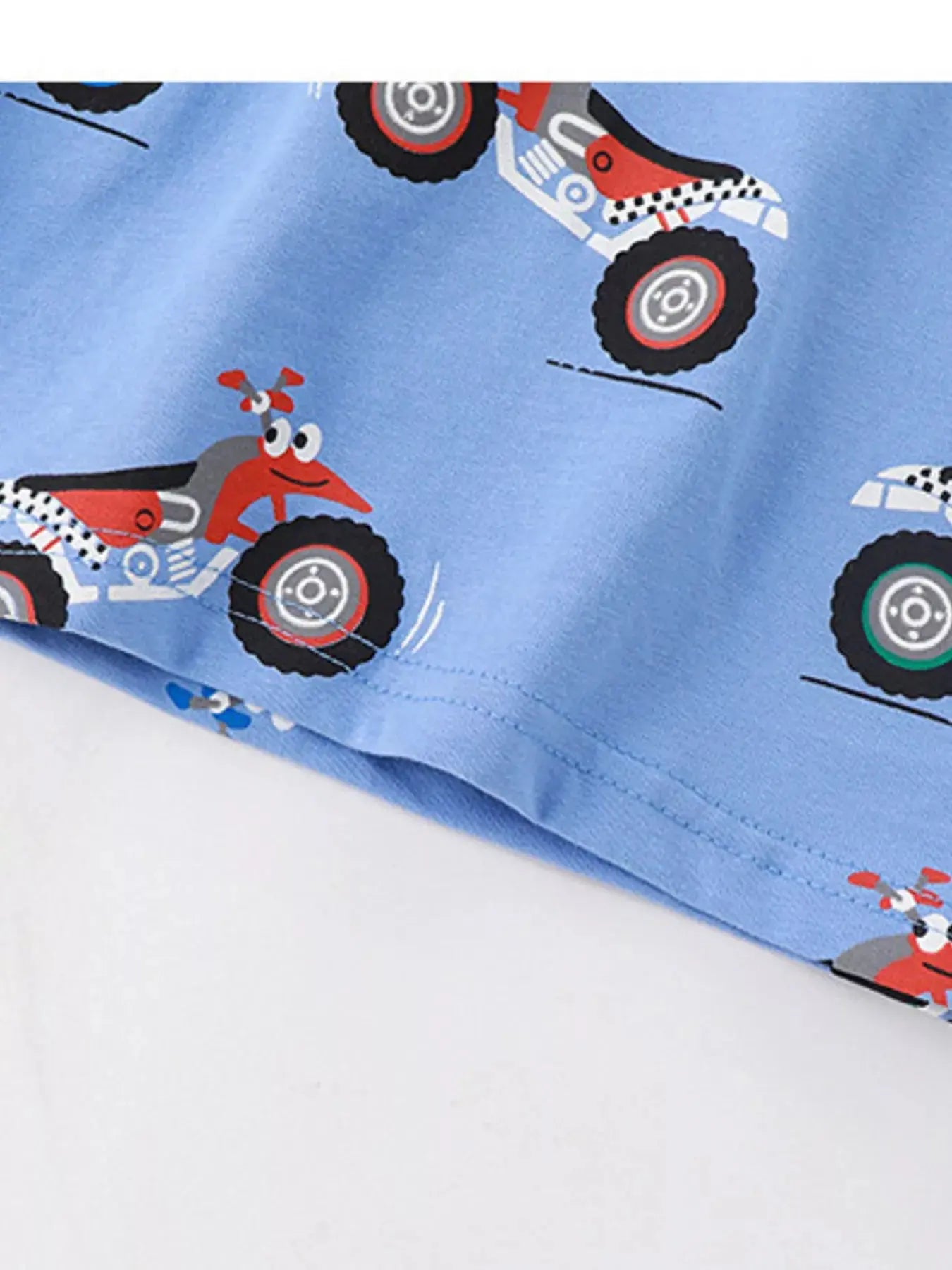 Children's Cartoon ATV Print Tee and Shorts Set Simply Love