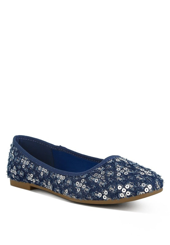 Sequin ballet flats by London Rag