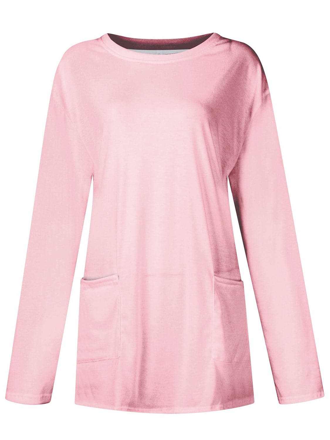 Cozy pocketed long sleeve tee