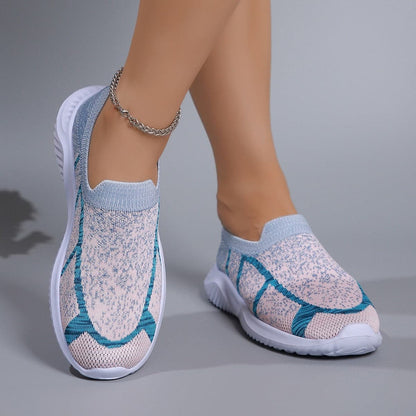 Breathable mesh flat sneakers