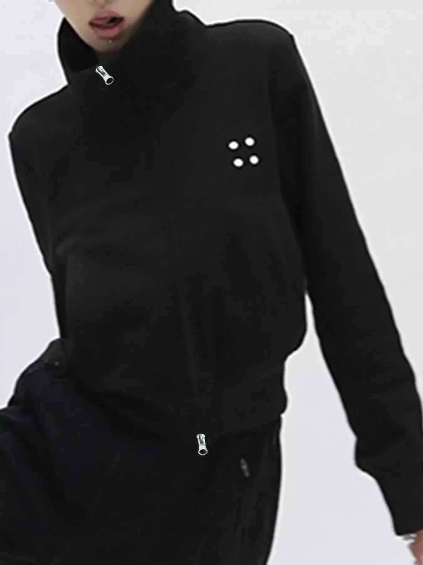 Casual Zip-Up Cropped Outerwear Simply Love