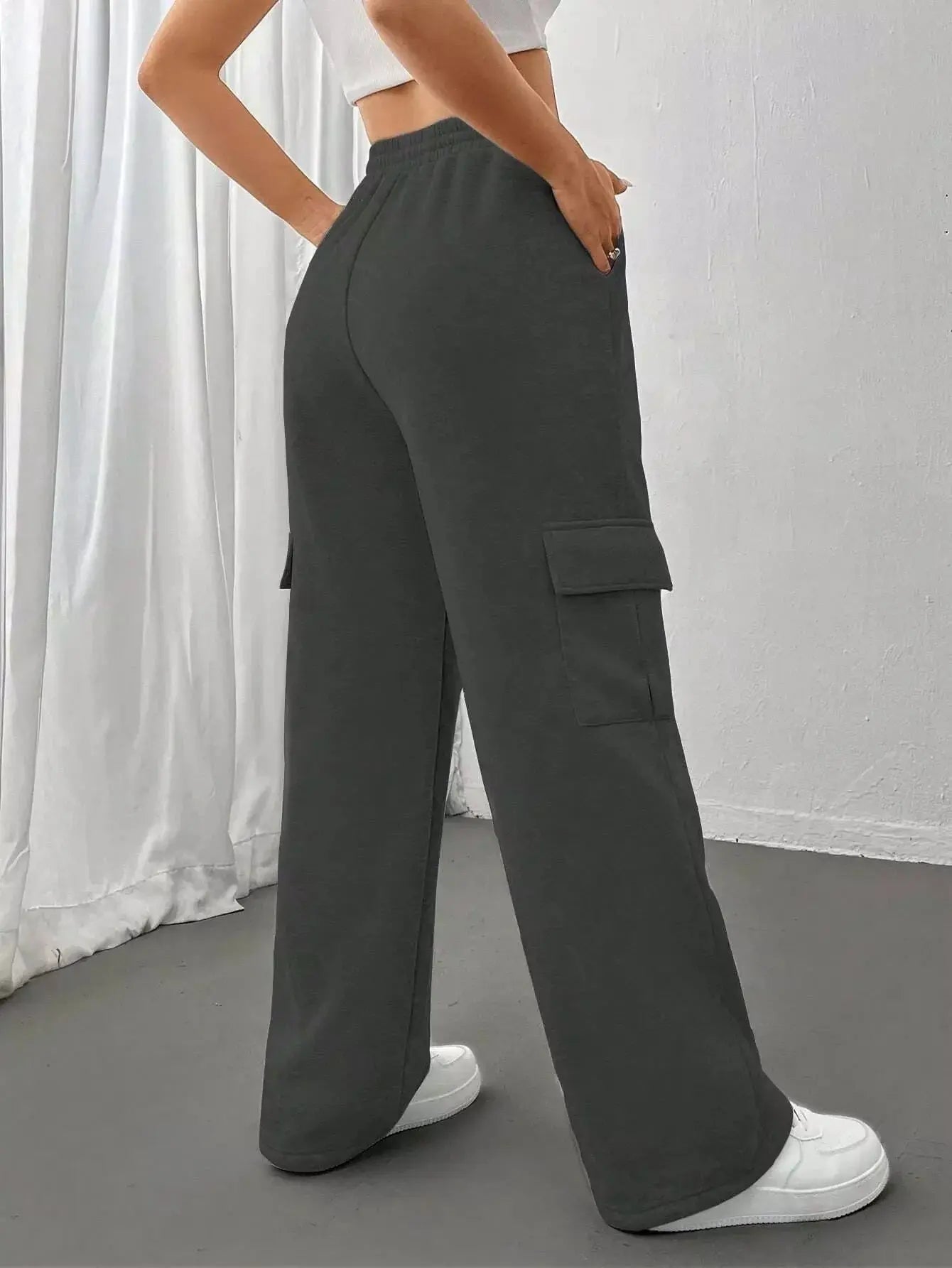 Relaxed Fit Pants with Drawstring Waist Simply Love