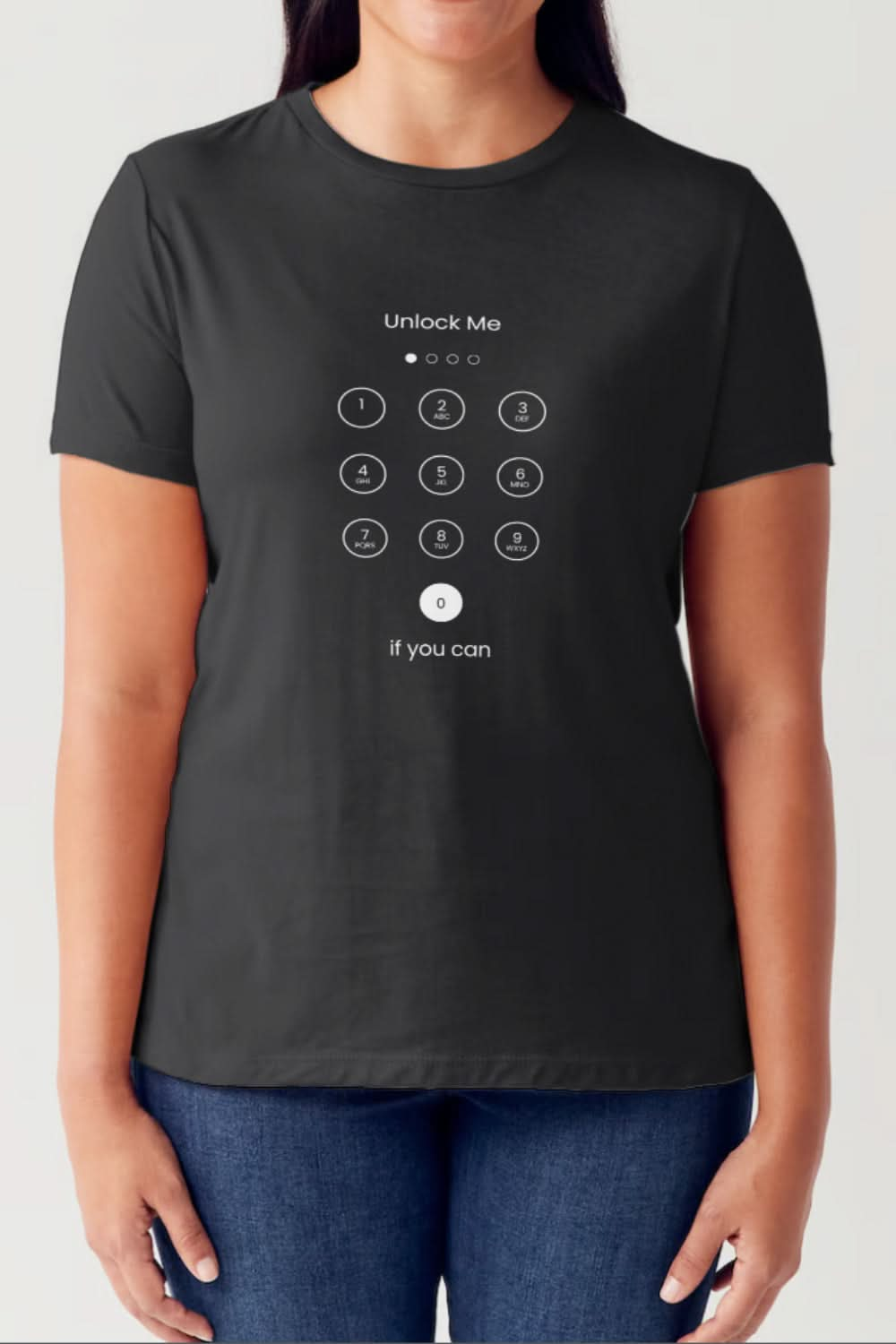 Simply Love Full Size Phone Unlock Page Graphic Short Sleeve Tubular T-Shirt