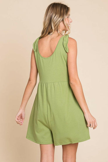 Culture Code Full Size Shoulder Knot Baggy Romper.