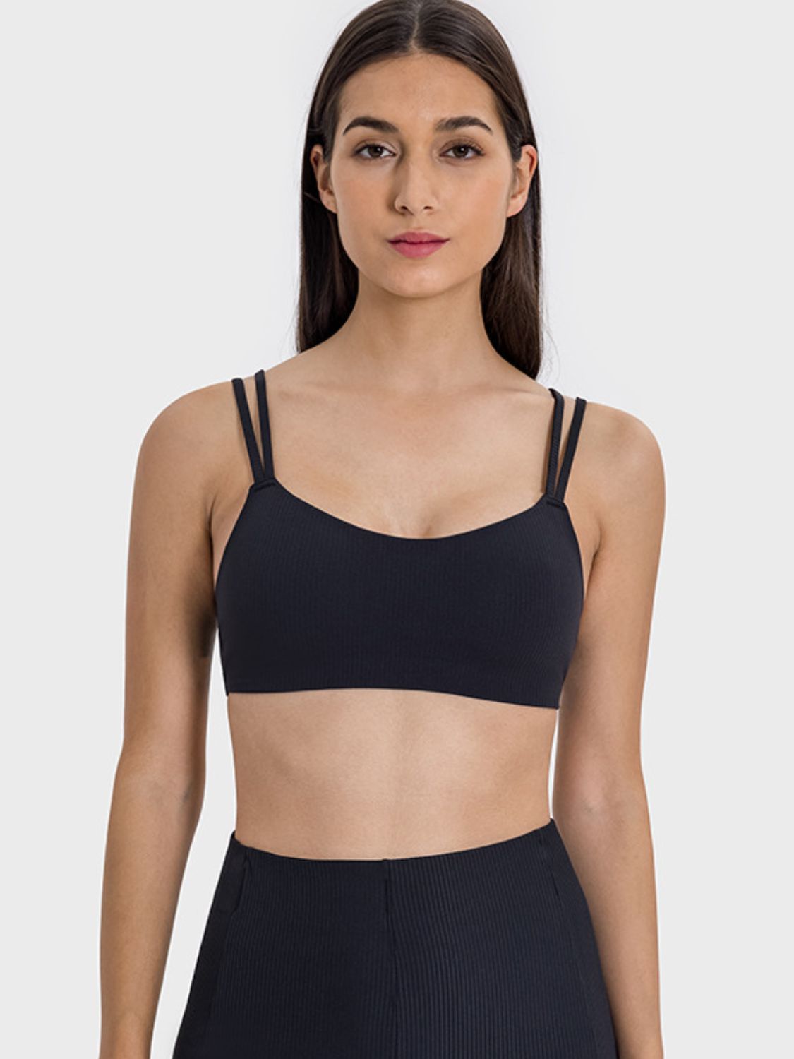 Scoop Neck Double Strap Active Cami Coco’s Tee Boutique