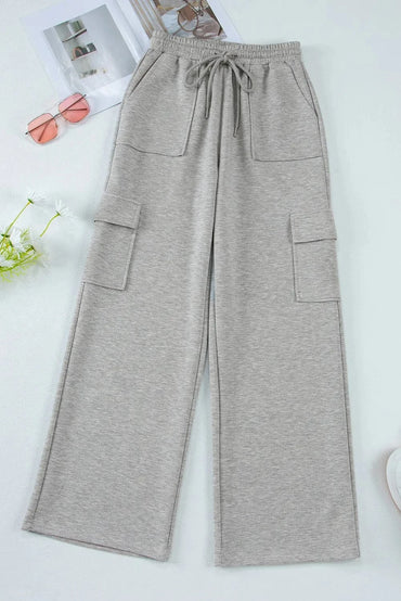 Drawstring Active Pants with Pockets.