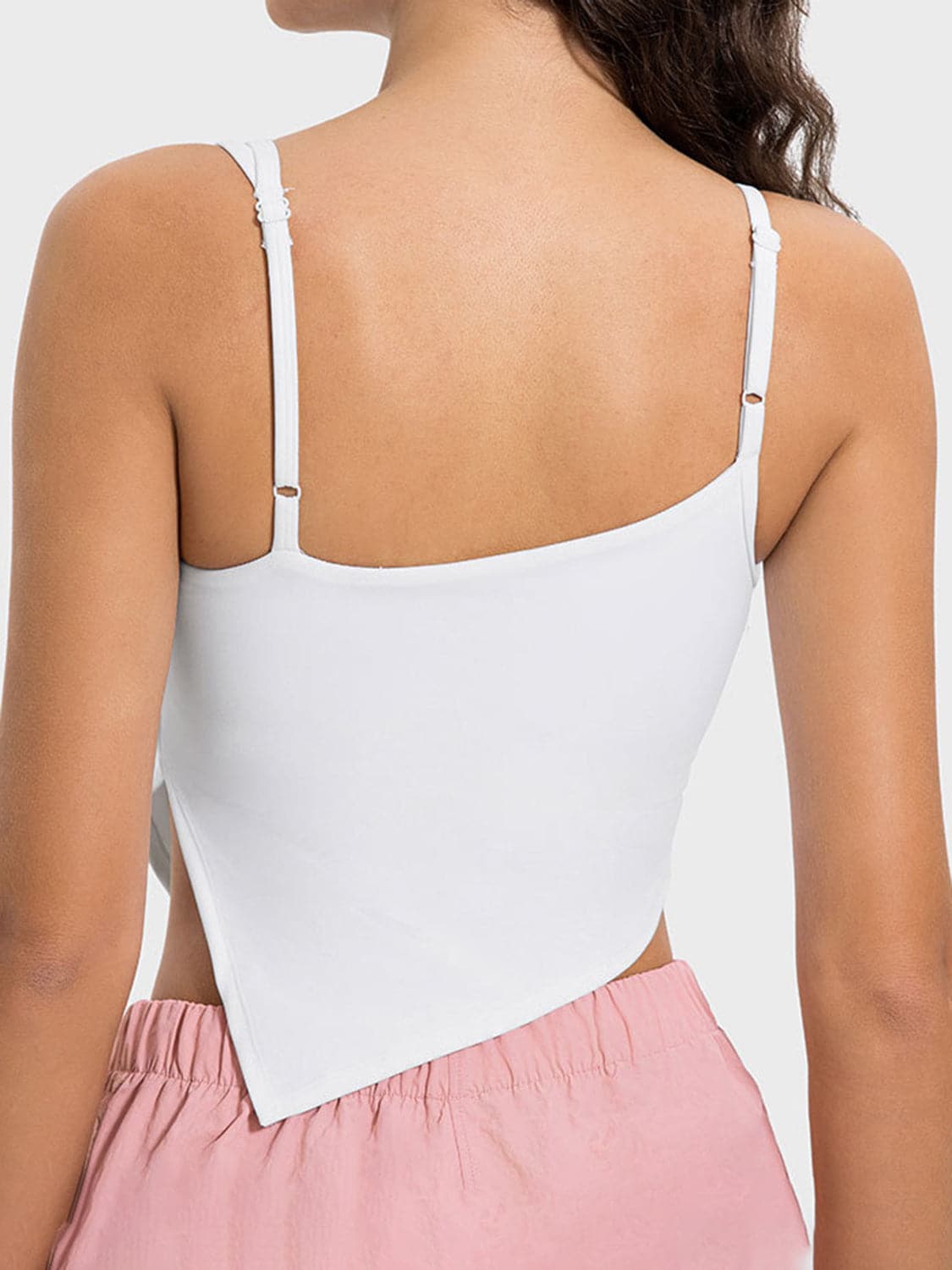 Slit Asymmetrical Neck Active Cami.