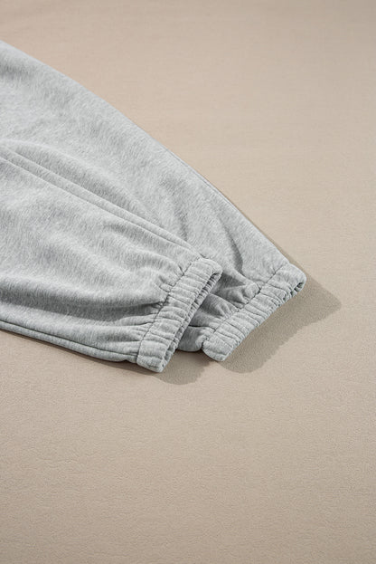 Light grey fleece-lined joggers