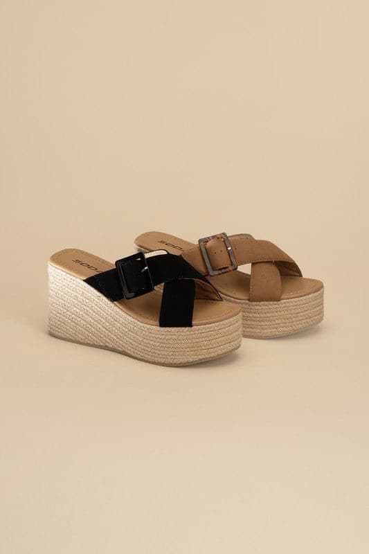 Manta Espadrille Platform Slides.