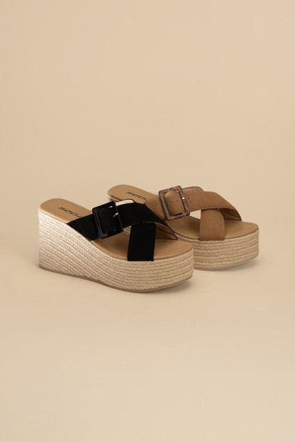 Manta Espadrille Platform Slides.