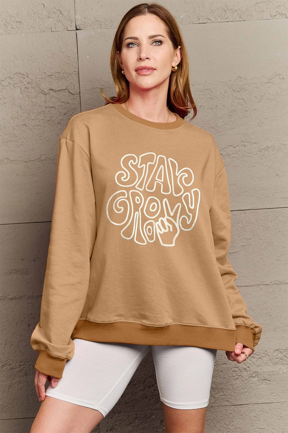 Simply Love Full Size Graphic Sweatshirt.