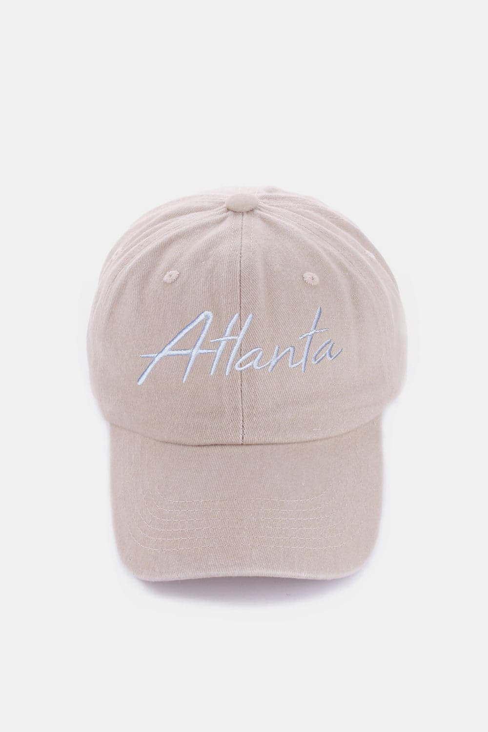 Zenana Washed ATLANTA Embroidered Baseball Cap.