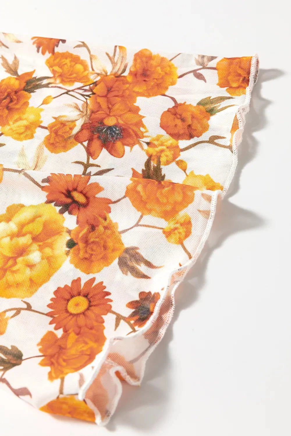 Printed Mock Neck Flare Sleeve Top Coco’s Tee Boutique