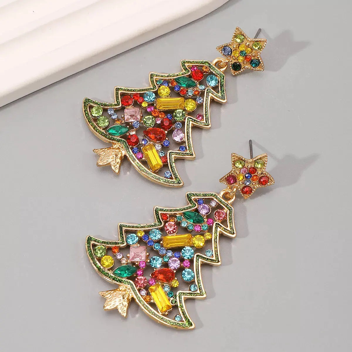 Christmas Tree Dangle Earrings Simply Love