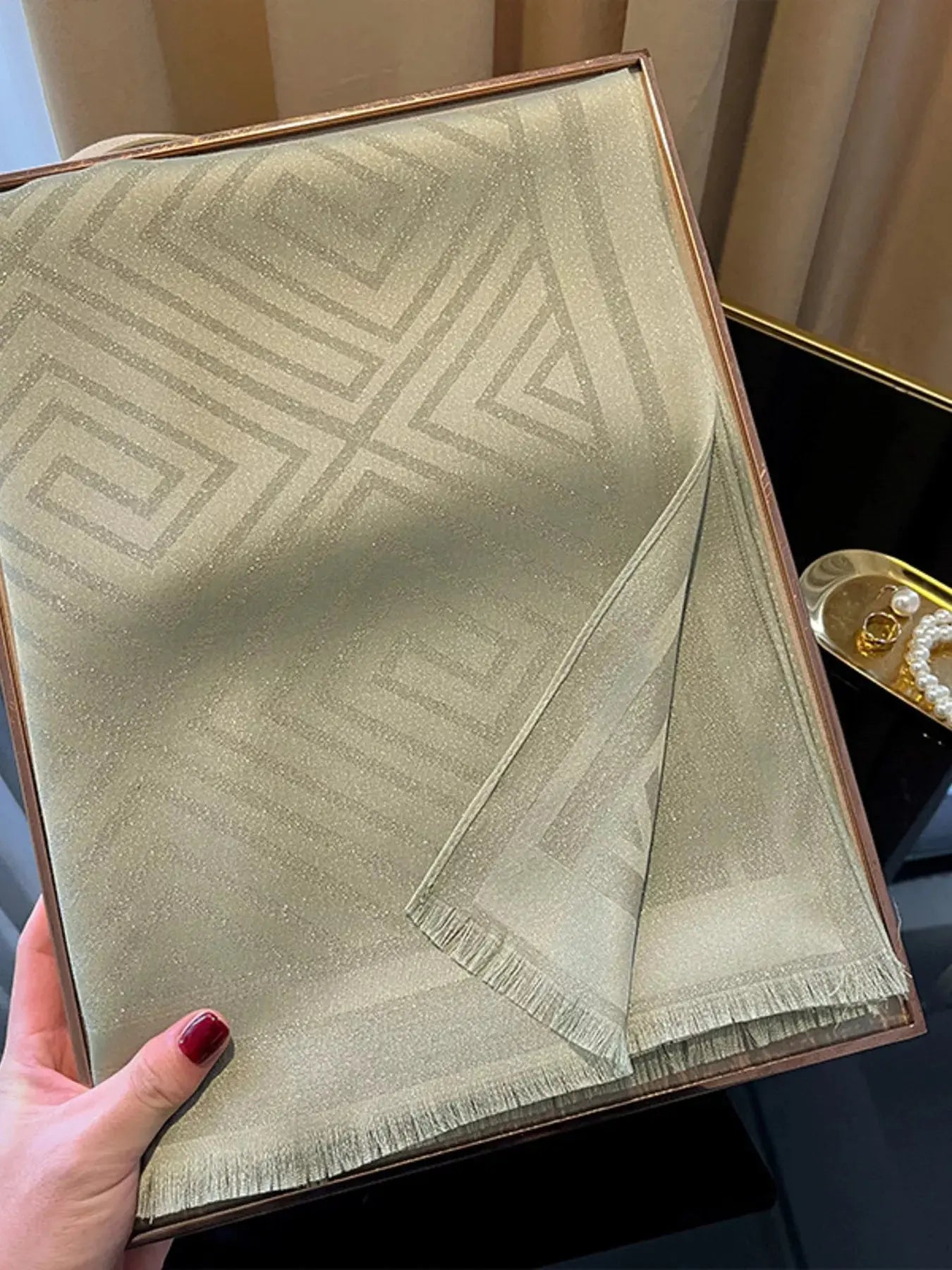 Raw Hem Lightweight Scarf Simply Love