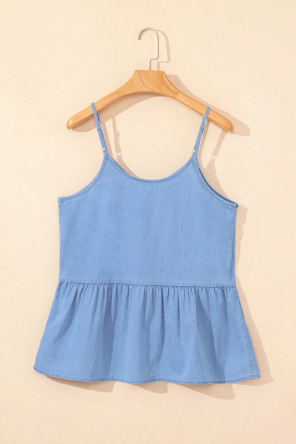Simply Love: Ruffled Denim Tank