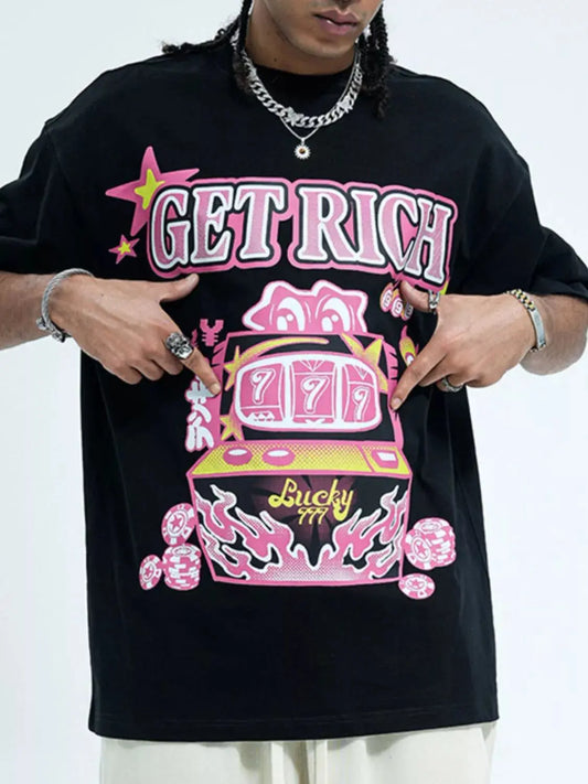 Men's Graphic Round Neck T-Shirt Simply Love