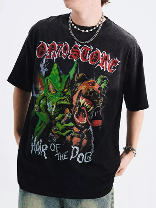 Men's Graphic Round Neck T-Shirt Simply Love
