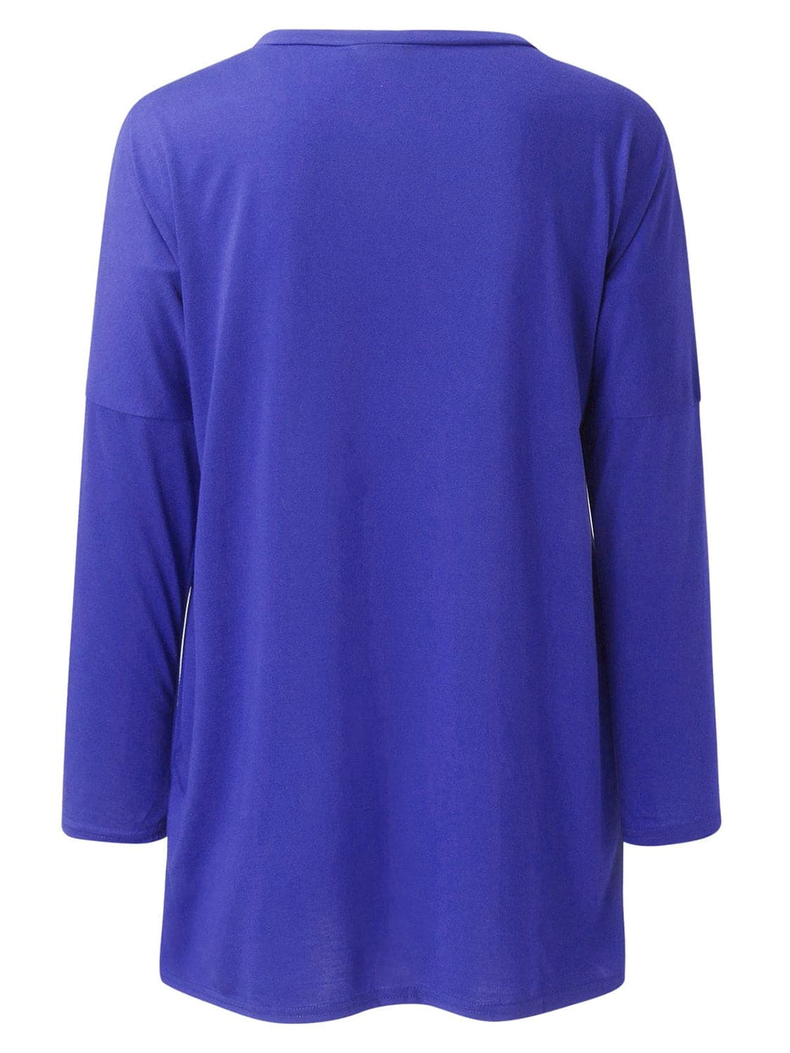 Chic and comfy round neck long sleeve tee with pockets