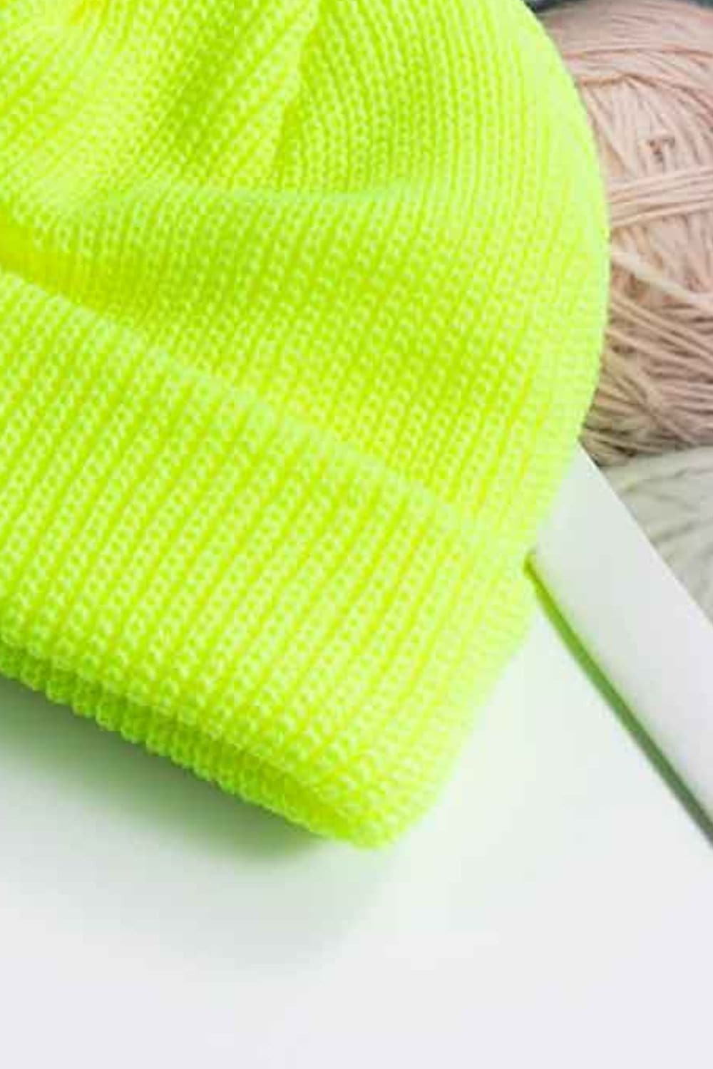 Cozy Rib-Knit Cuff Beanie.