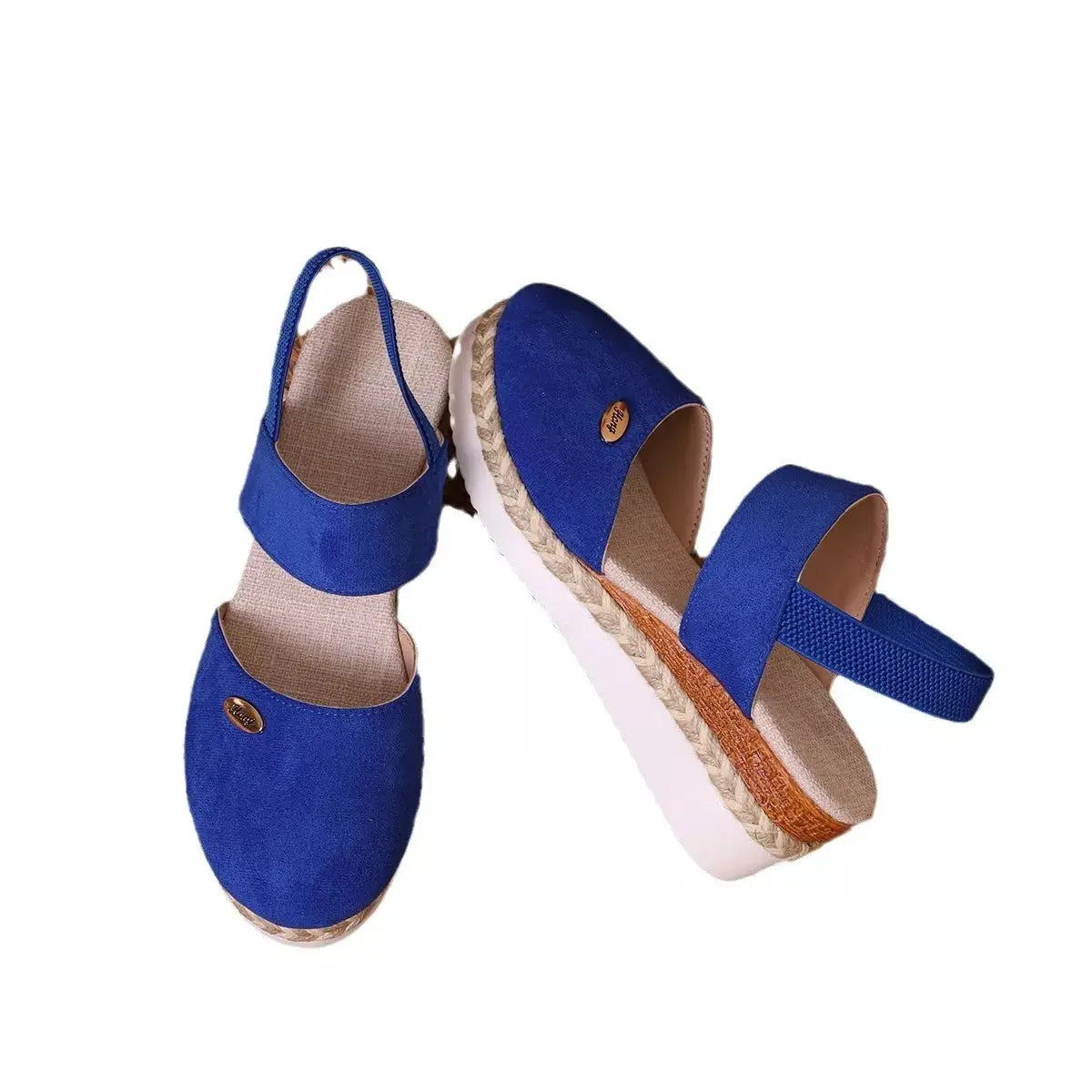 Espadrille Wedge Sandals with Ankle Strap Simply Love