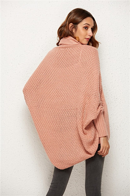 Open Front Batwing Sleeve Cardigan.