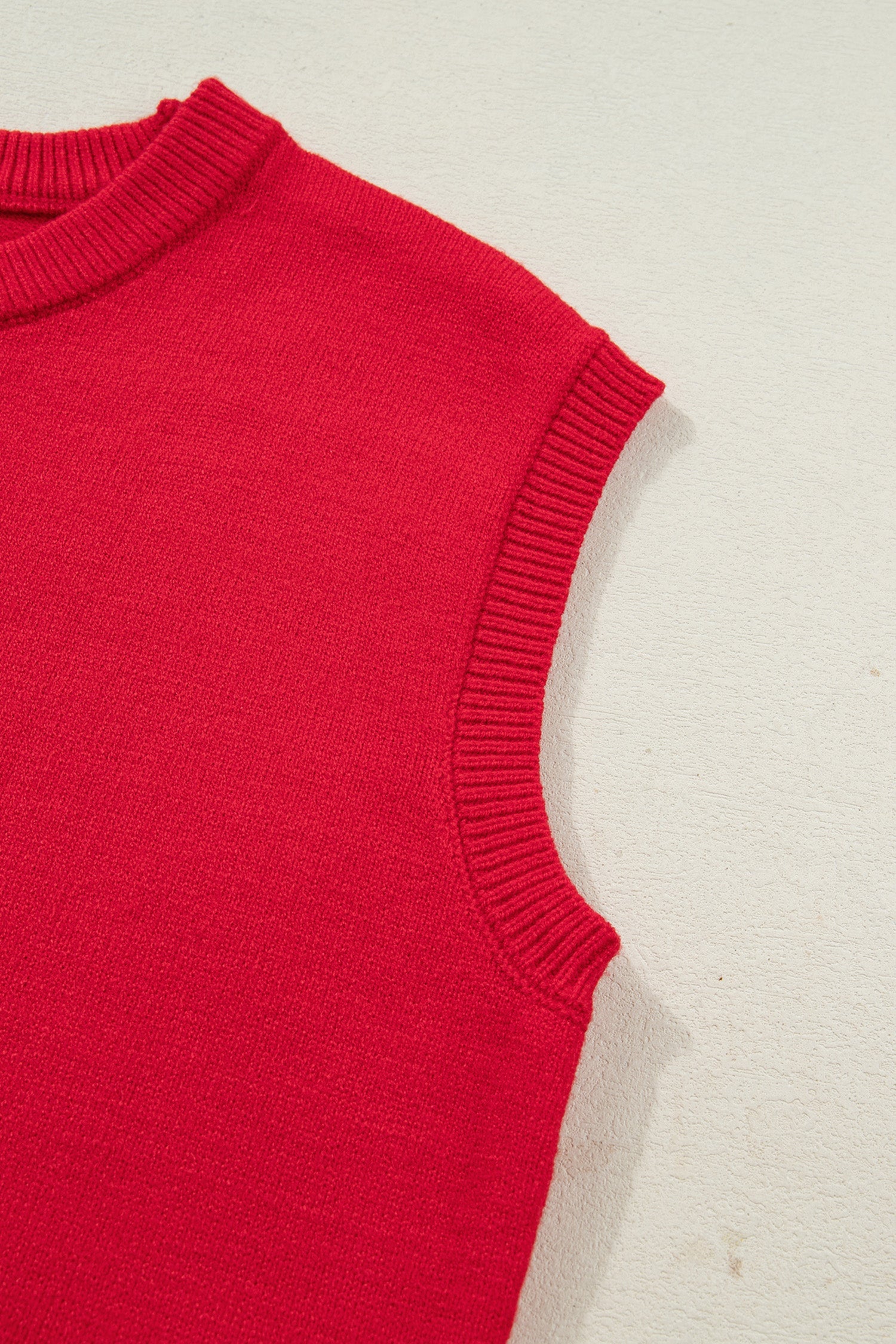 Fiery Red Embroidered Yeehaw Letter Loose Short Sleeve Sweater Dear-Lover Dropshipping