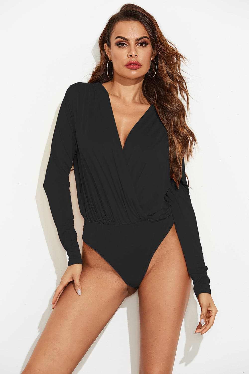 Chic long sleeve bodysuit - stretchy & stylish - Love Salve 