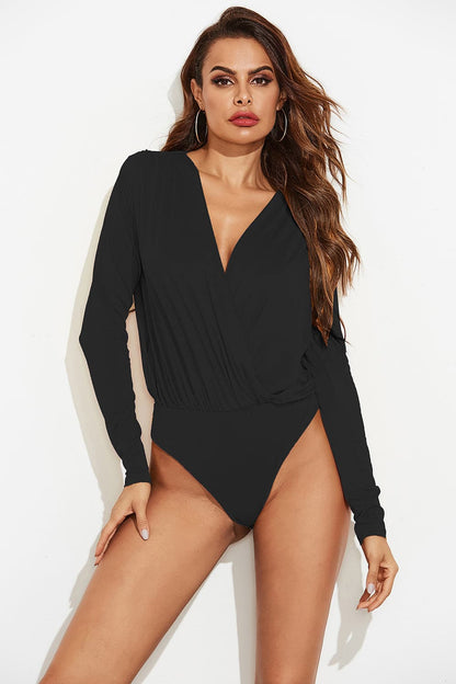 Surplice Long Sleeve Bodysuit.