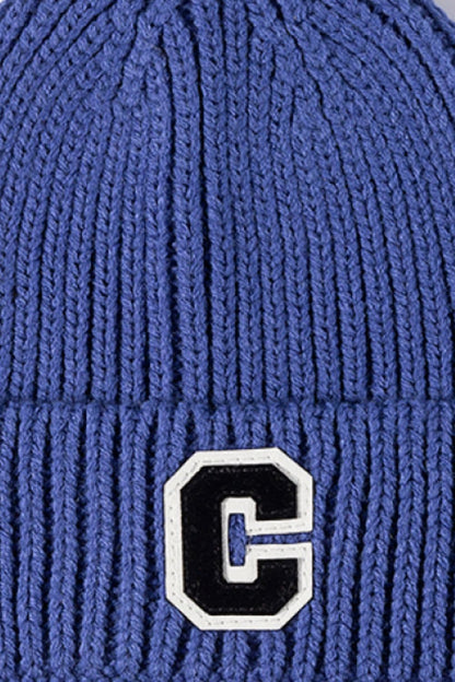 Letter C Patch Cuffed Beanie.