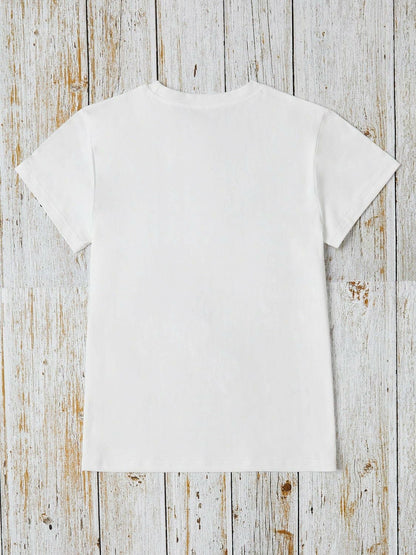 EASTER VIBES Round Neck Short Sleeve T-Shirt - Love Salve