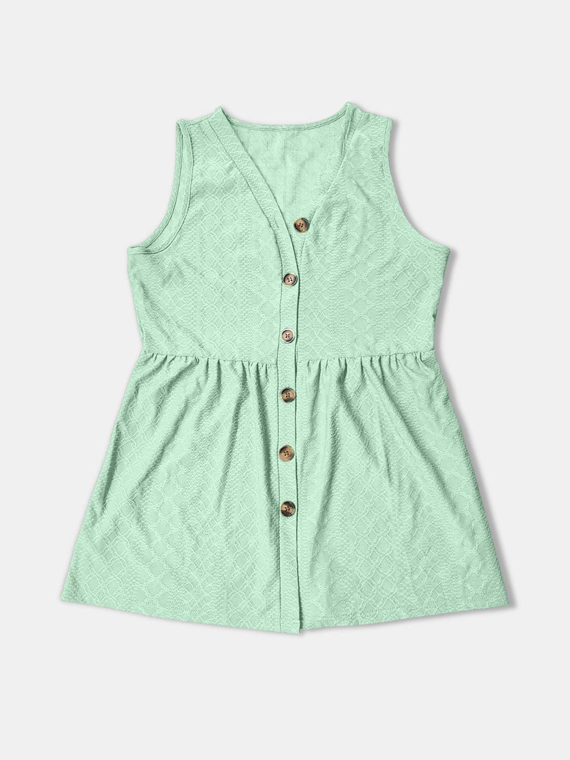 Button Up V-Neck Tank.