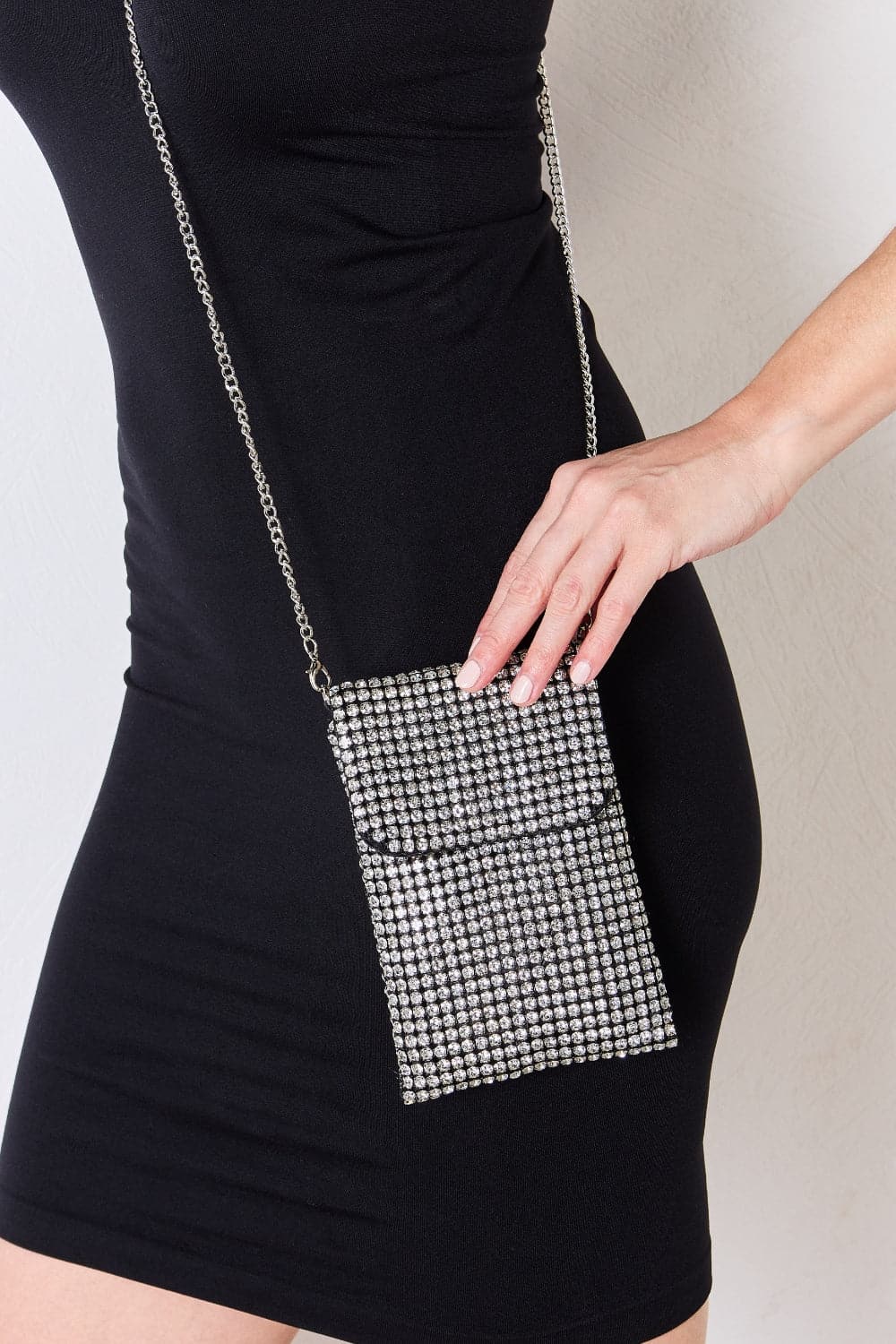 Forever Link Rhinestone Mini Crossbody Bag.