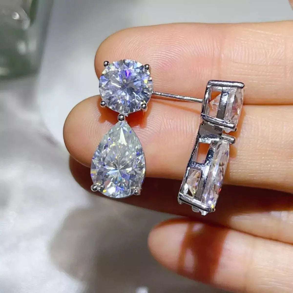 16 Carat Moissanite 925 Sterling Silver Earrings Simply Love