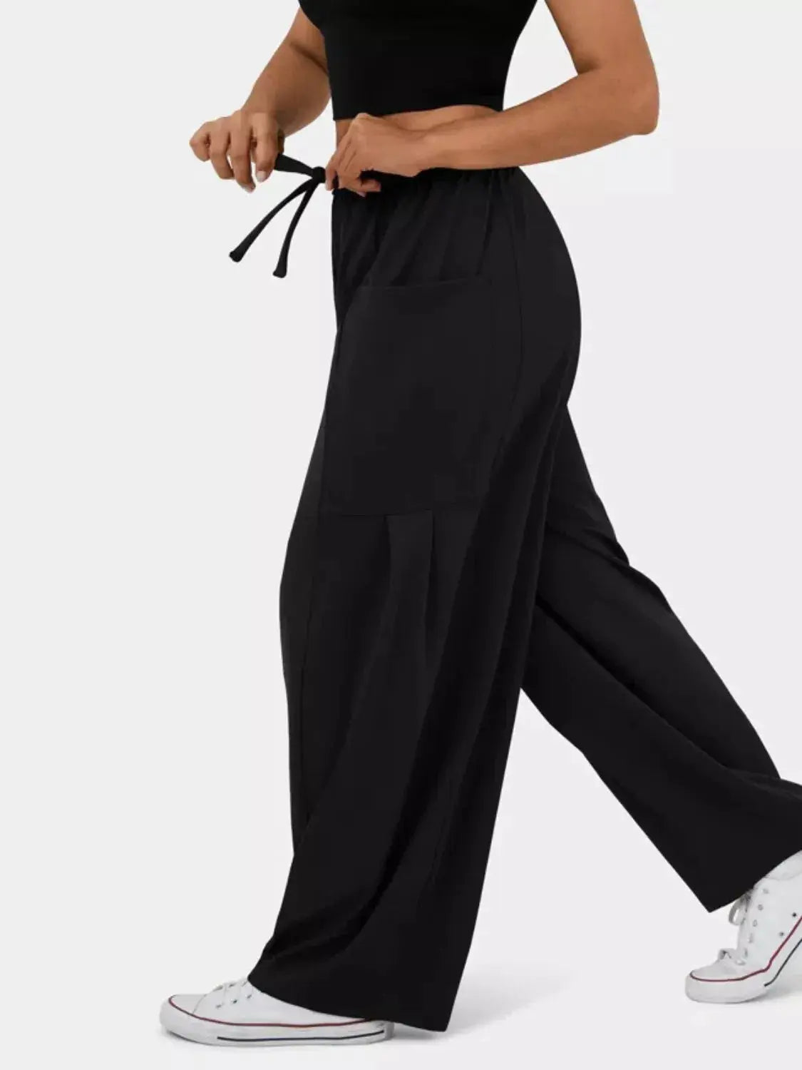 Relaxed Fit Drawstring Pants Simply Love