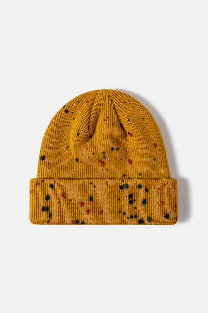 Confetti Rib-Knit Cuff Beanie.