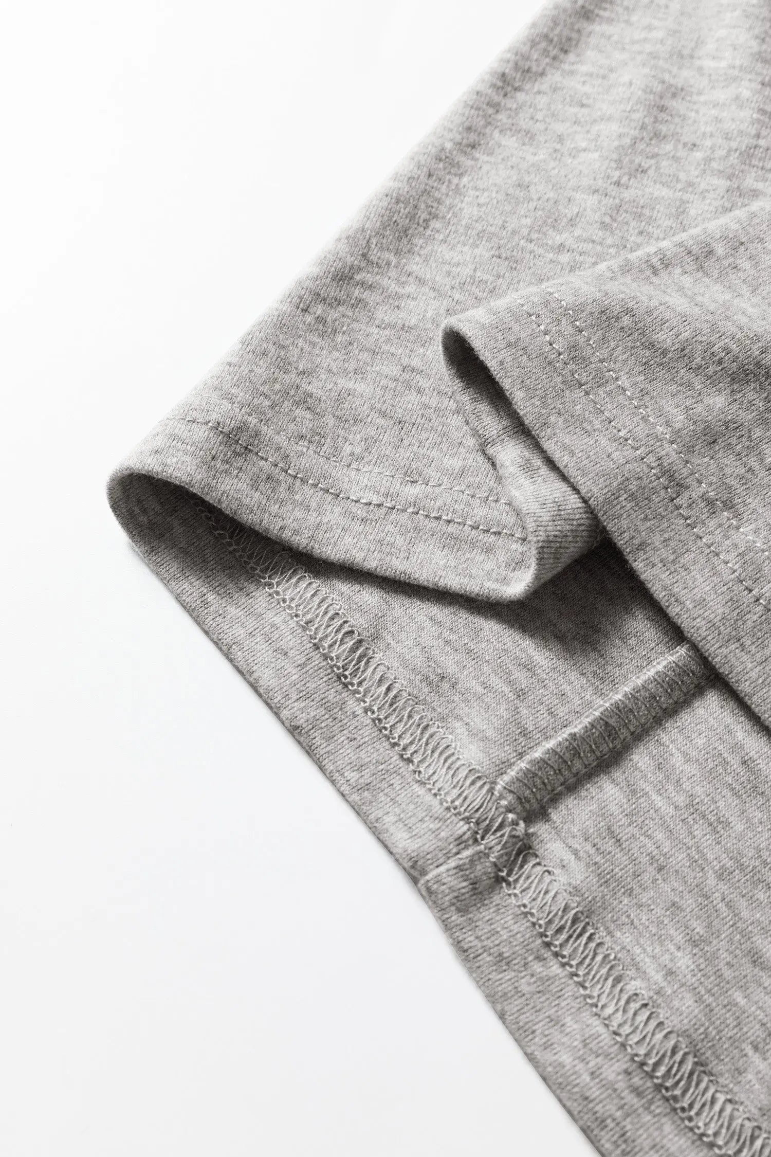 Light Grey Solid Color Extended Cuffs Long Sleeve Top Dear-Lover Dropshipping