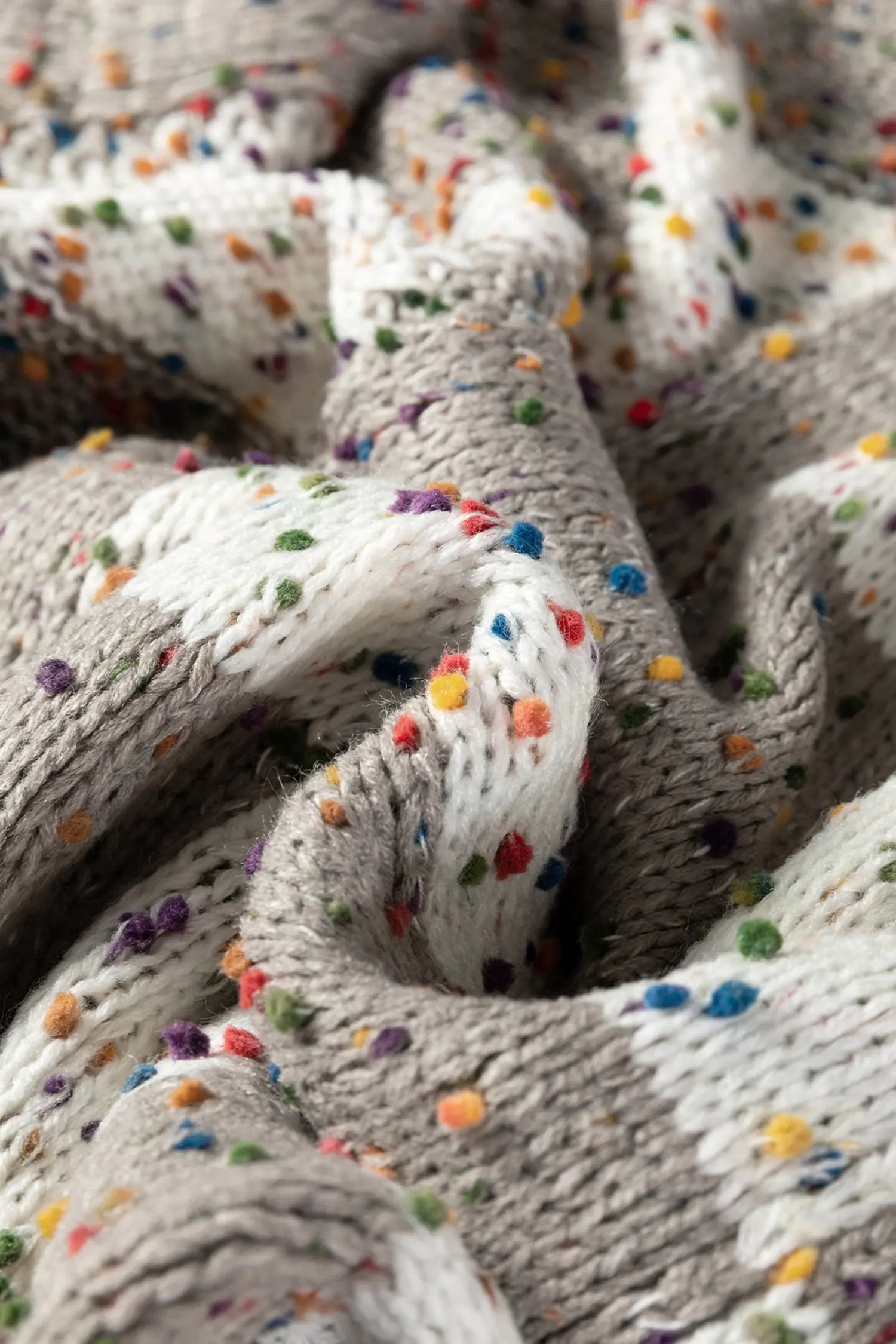 Brown Confetti Dot Checkered Print Open Cardigan with Pockets Dear-Lover Dropshipping