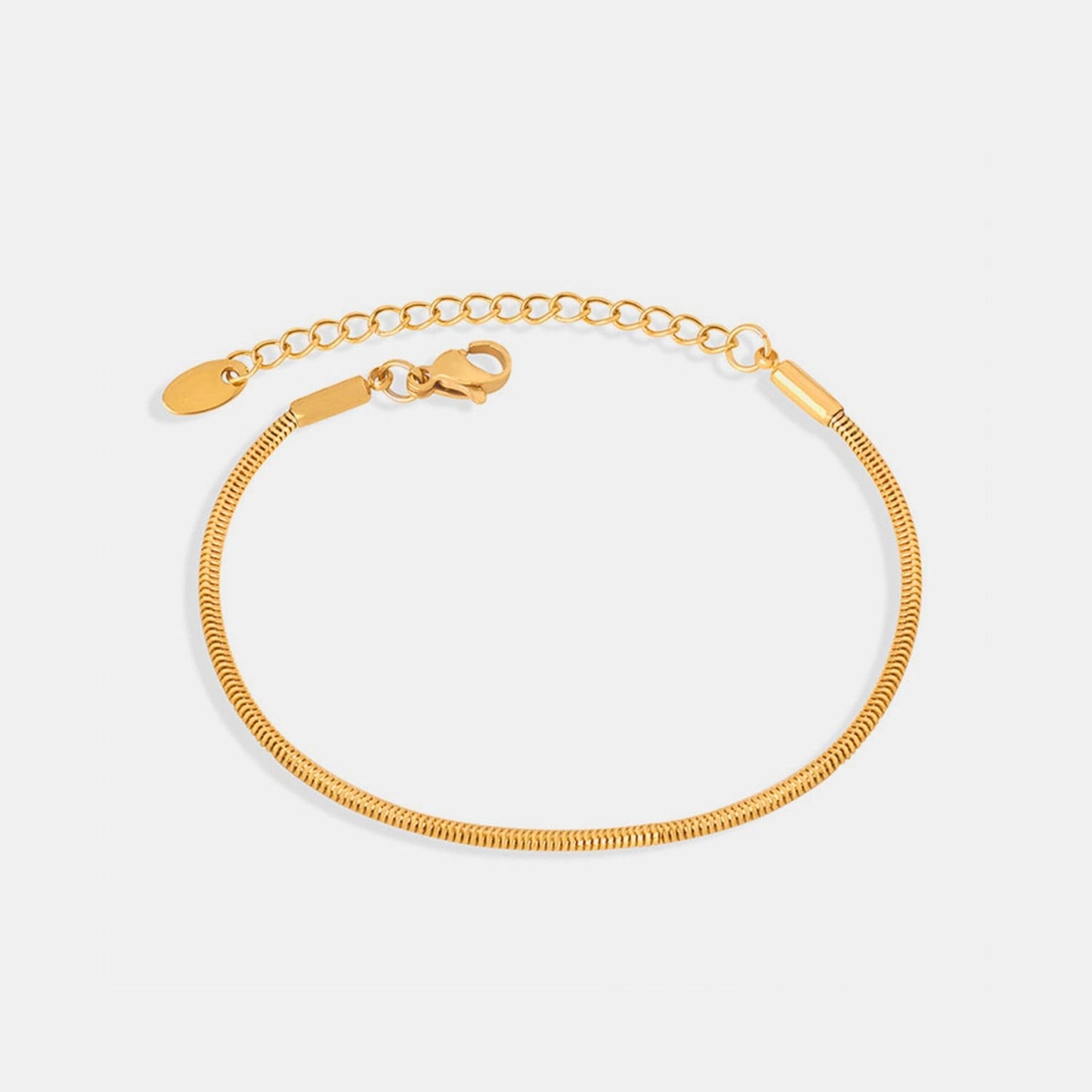 18K Gold-Plated Minimalist Bracelet.