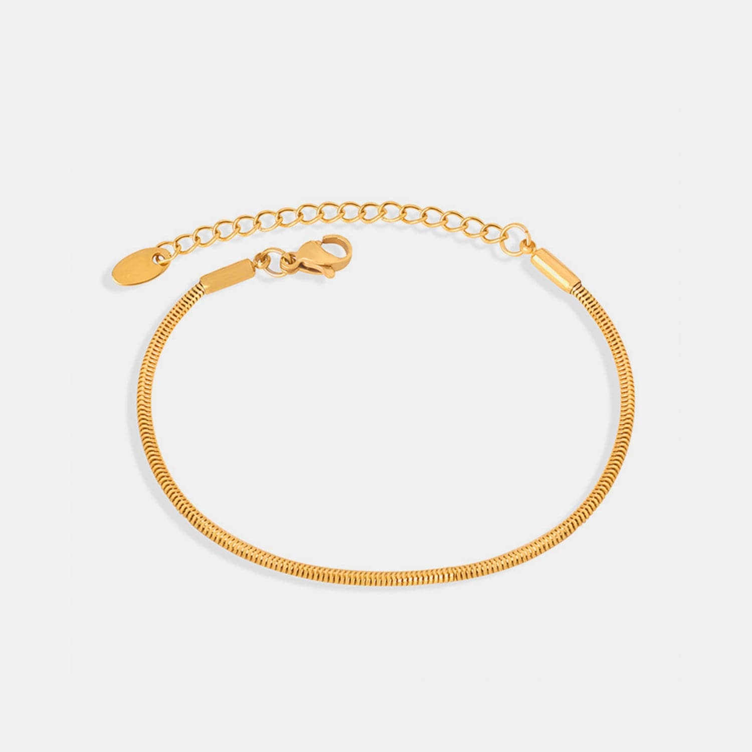 18K Gold-Plated Minimalist Bracelet.