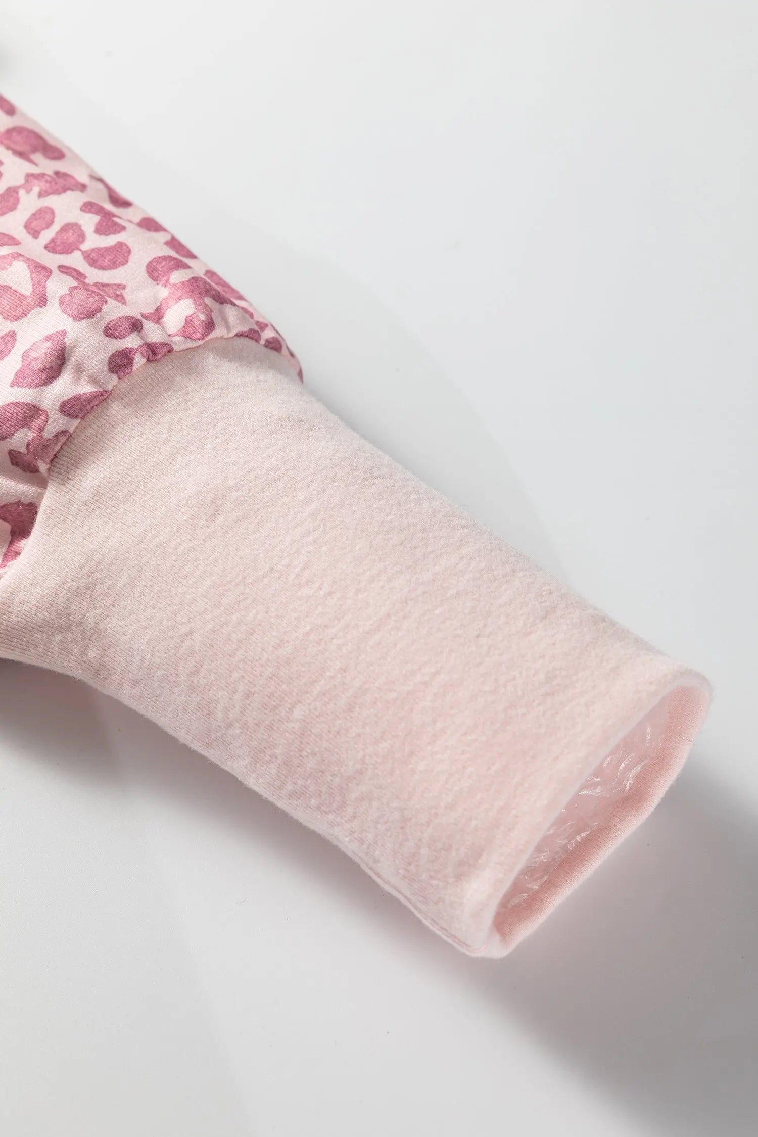 Dear-Lover Pink Leopard Print Women's Soft Everyday Sweatshirt Relaxed Fit Fall Top Dear-Lover Dropshipping