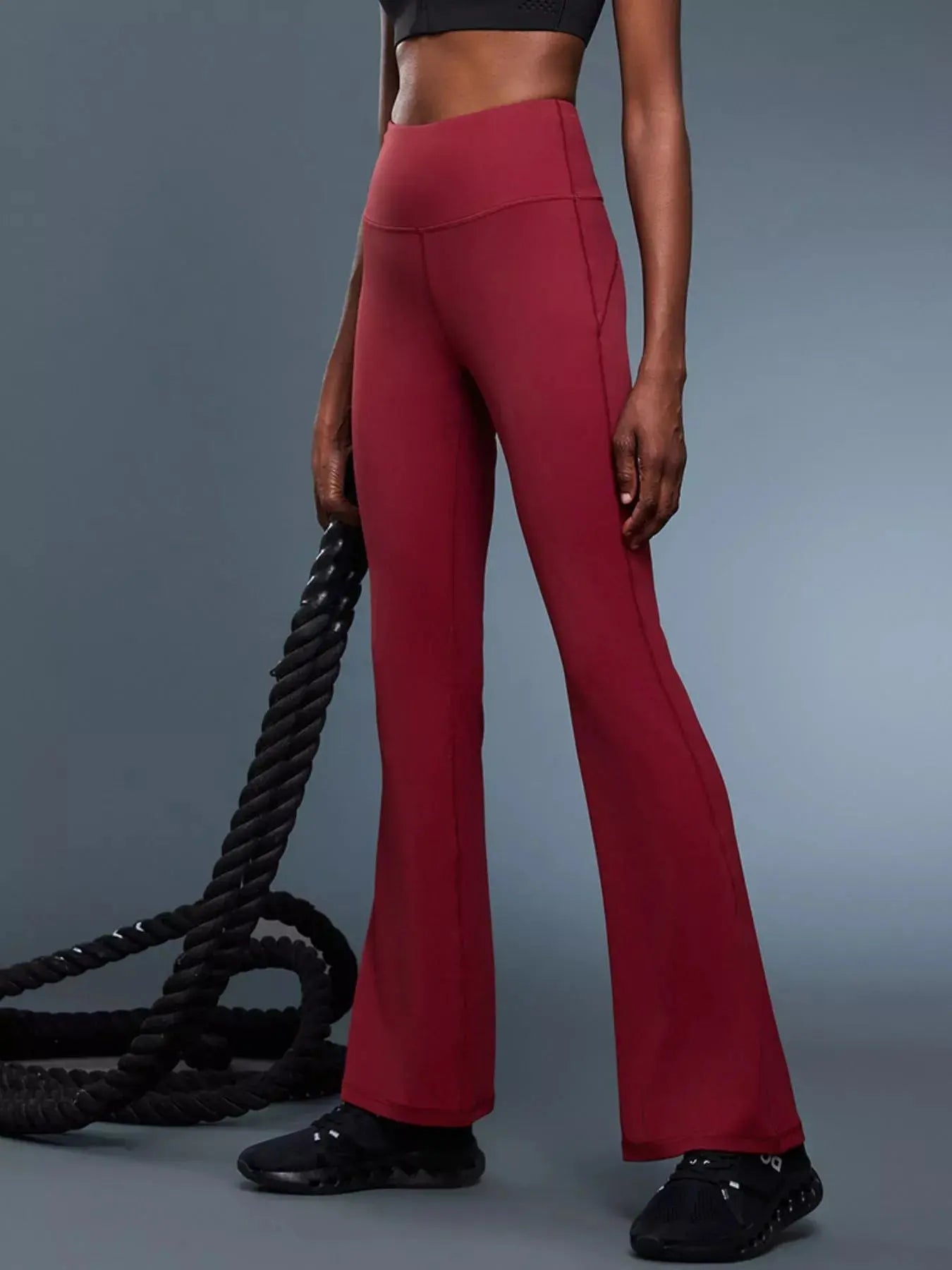 High-Waisted Flare Active Pants Simply Love