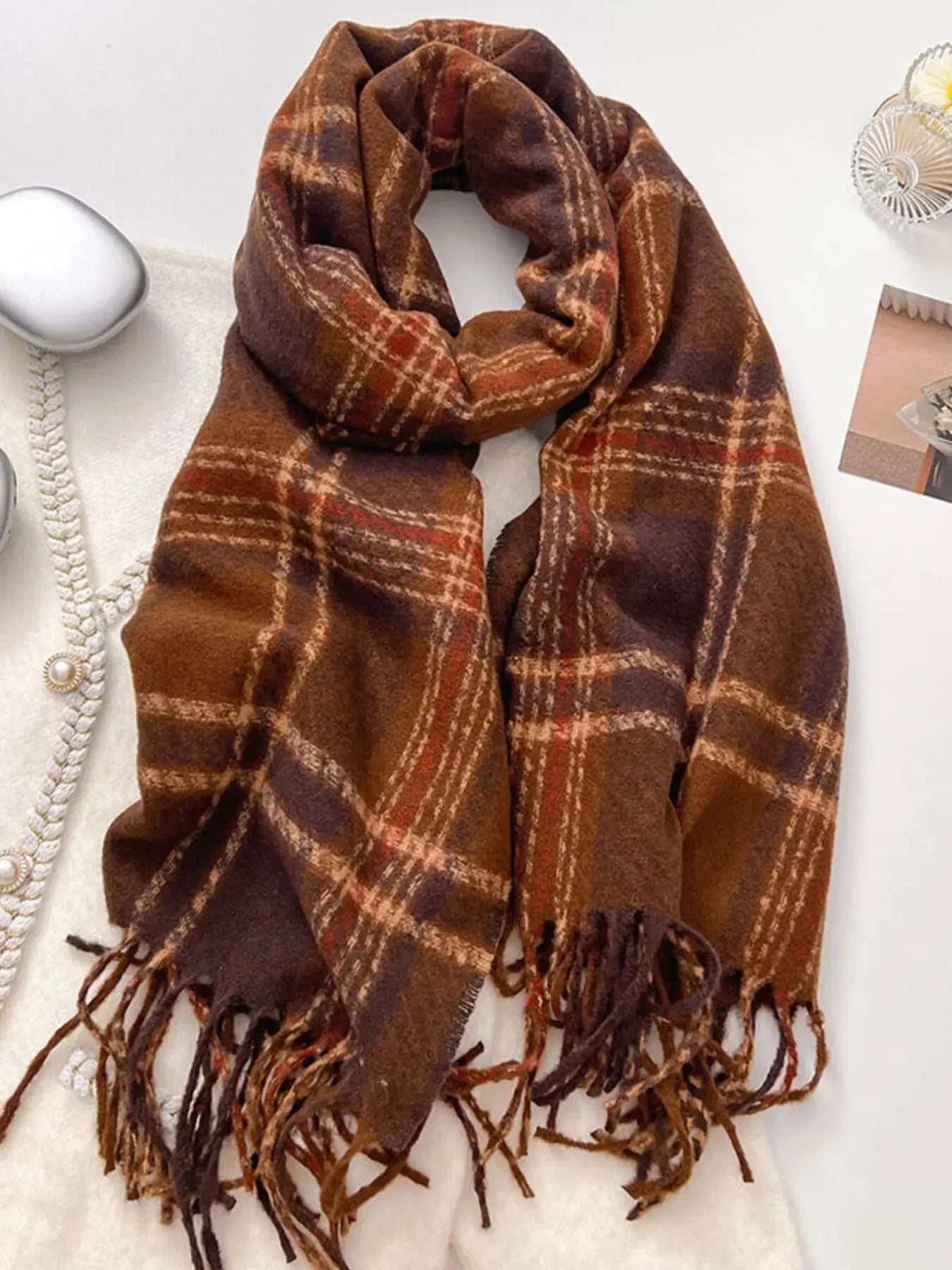 Warm Plaid Winter Scarf Simply Love