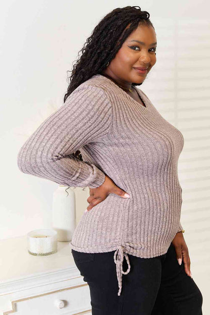 Double Take: Ribbed Long Sleeve Tee