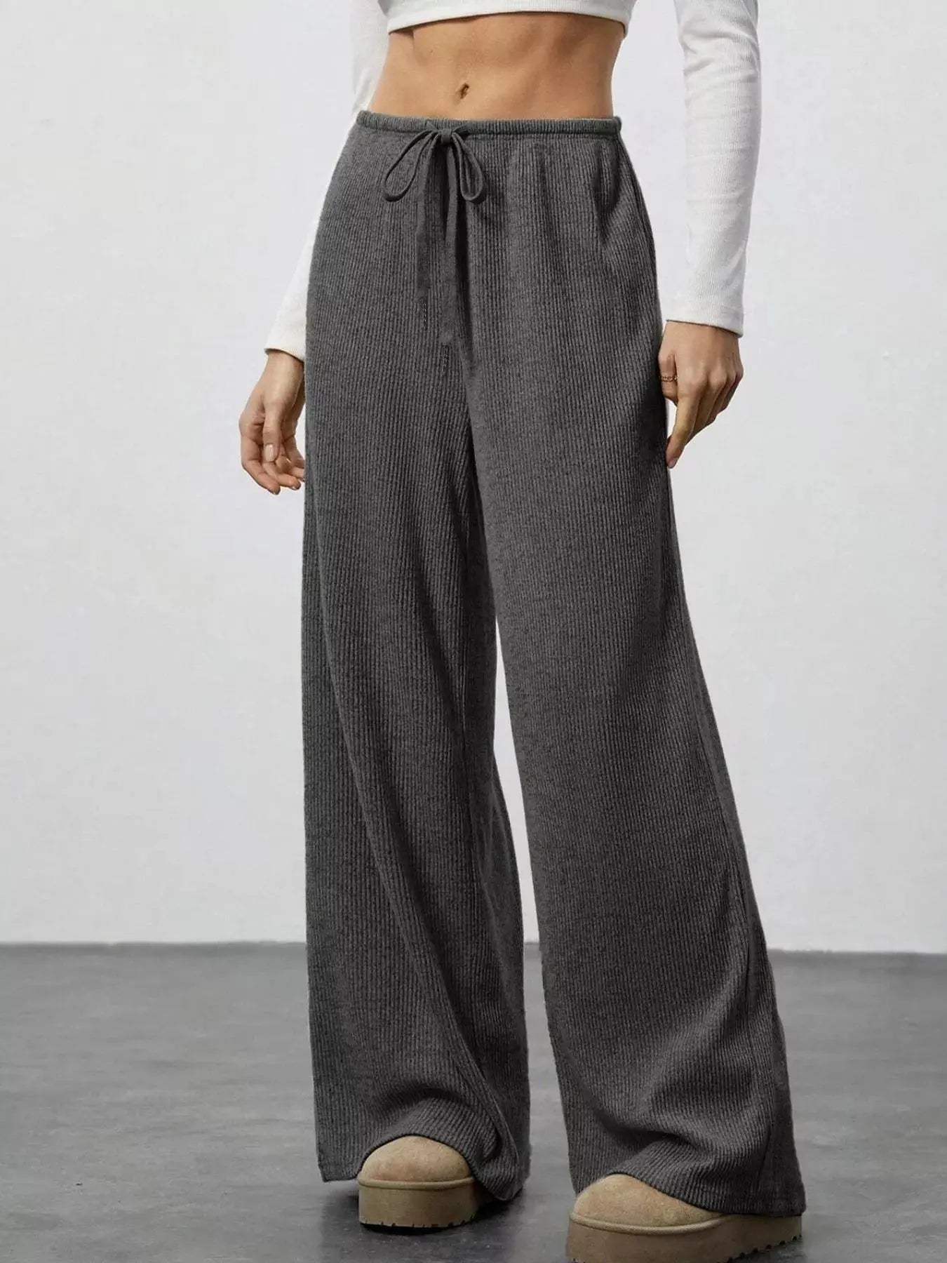 Relaxed Fit Drawstring Pants Simply Love