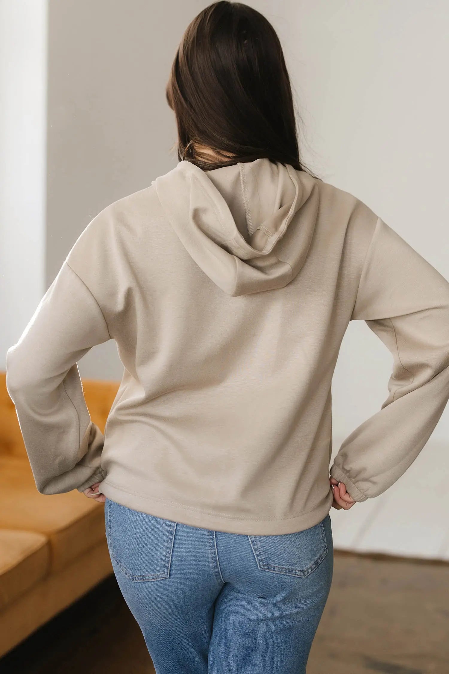 Dear-Lover Khaki Hoodie Women's Casual Streetwear Jacket Zip-Up Bow Detail Comfortable Dear-Lover Dropshipping