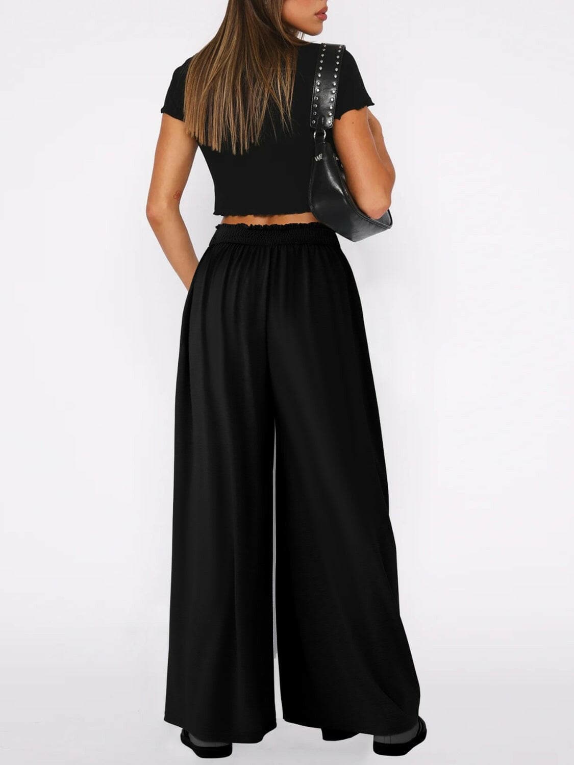 High Waist Wide Leg Pants.