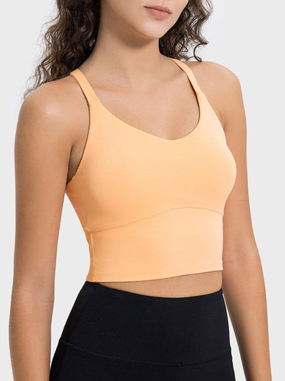 Crisscross Round Neck Active Tank.