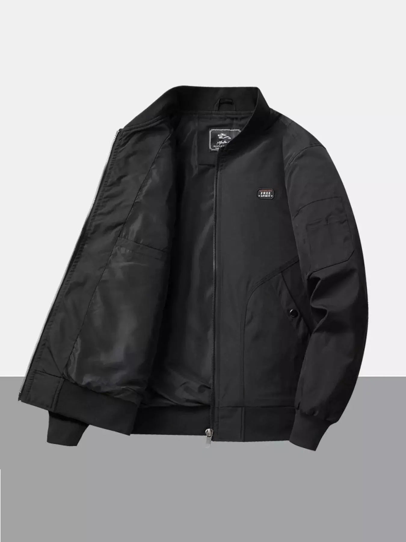 Men's Plus Size Zip Up Long Sleeve Jacket Simply Love